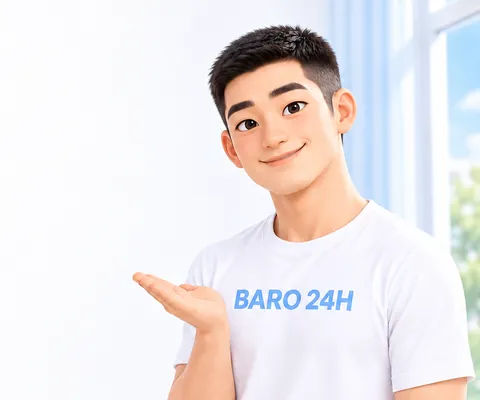 친근하게 웃으며 이야기를 듣는 20대 남성 3D 인물